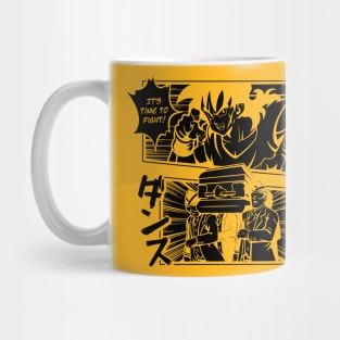 it's time to fight black Mug